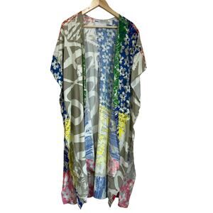 Jams World Aloha Kimono One Size Art Print Boho Resortwear Colorful Vacation